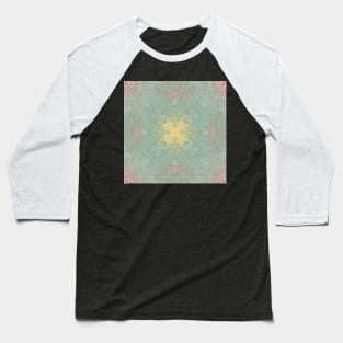 Minty Trippy Pattern Baseball T-Shirt